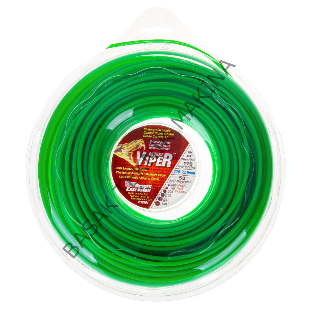 MİSİNA 3.3mm 45m YEŞİL YUVARLAK VIPER