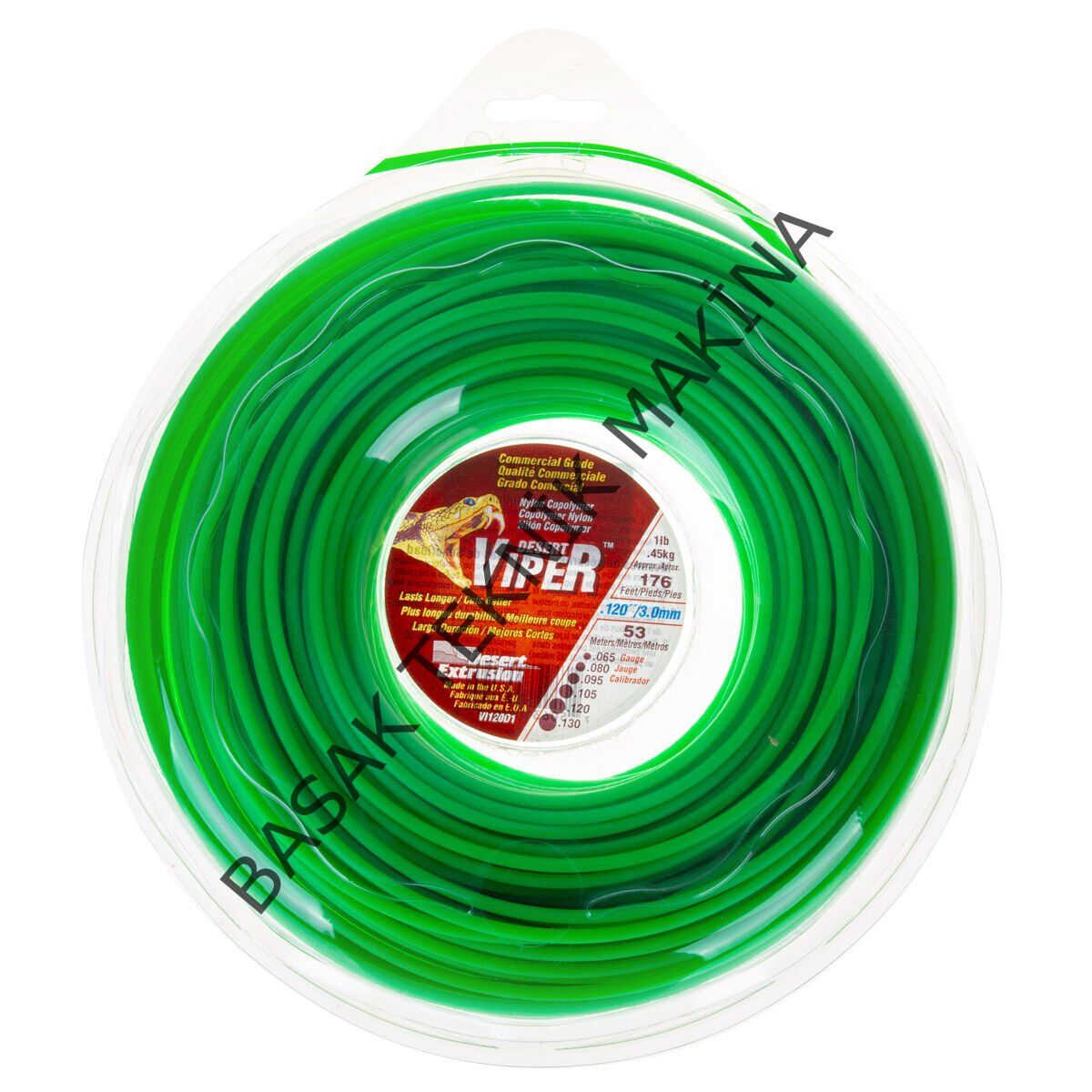 MİSİNA 3.0mm 53m YEŞİL YUVARLAK VIPER