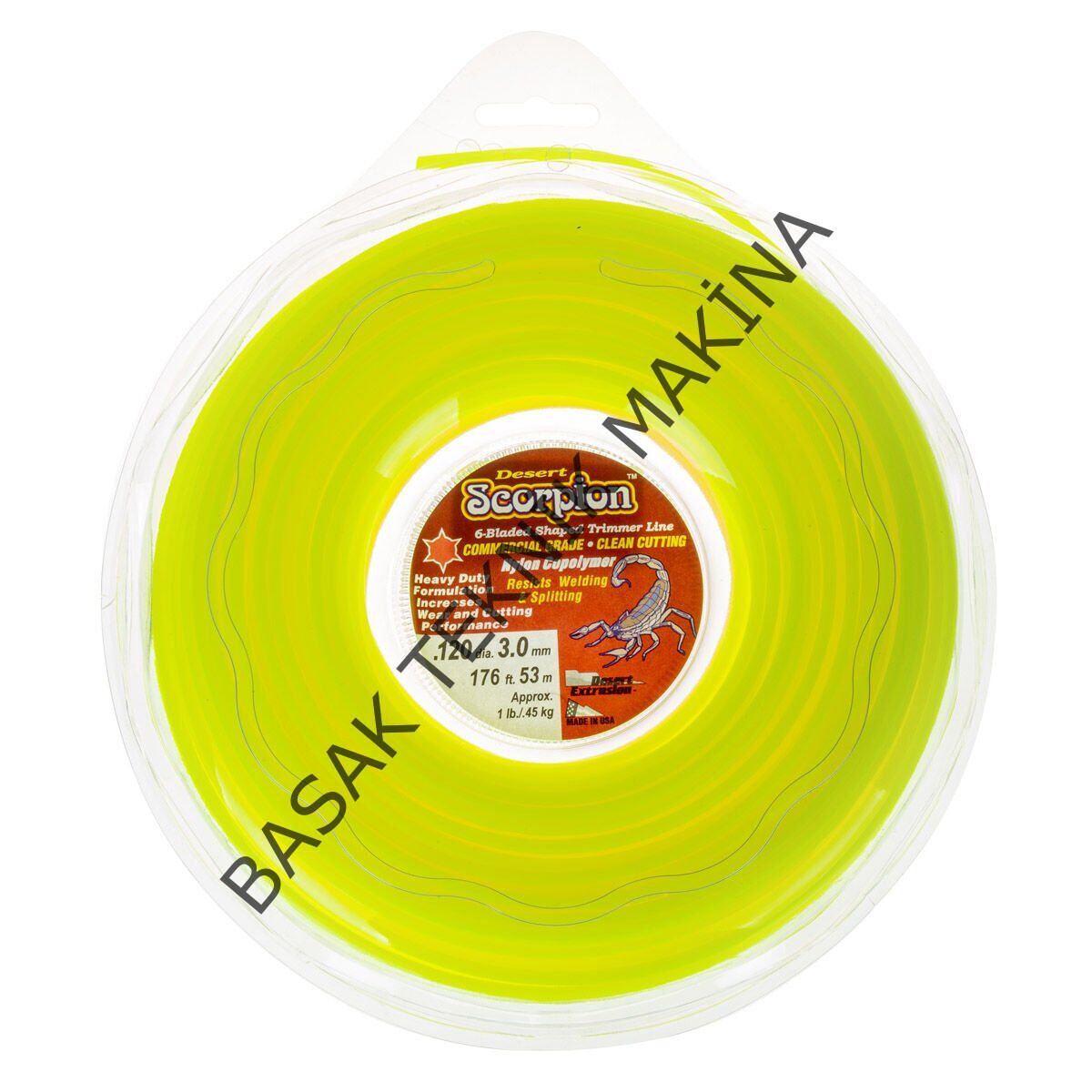 MİSİNA 3.0mm 53m SARI 6 KÖŞE SCORPION