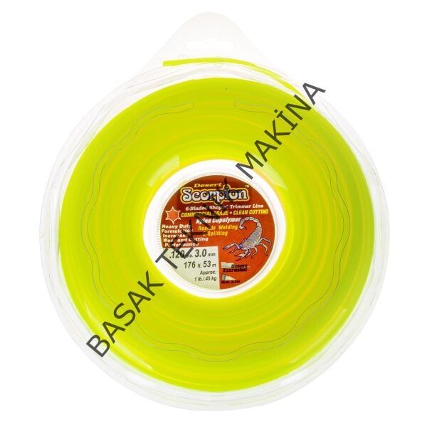 MİSİNA 3.0mm 53m SARI 6 KÖŞE SCORPION