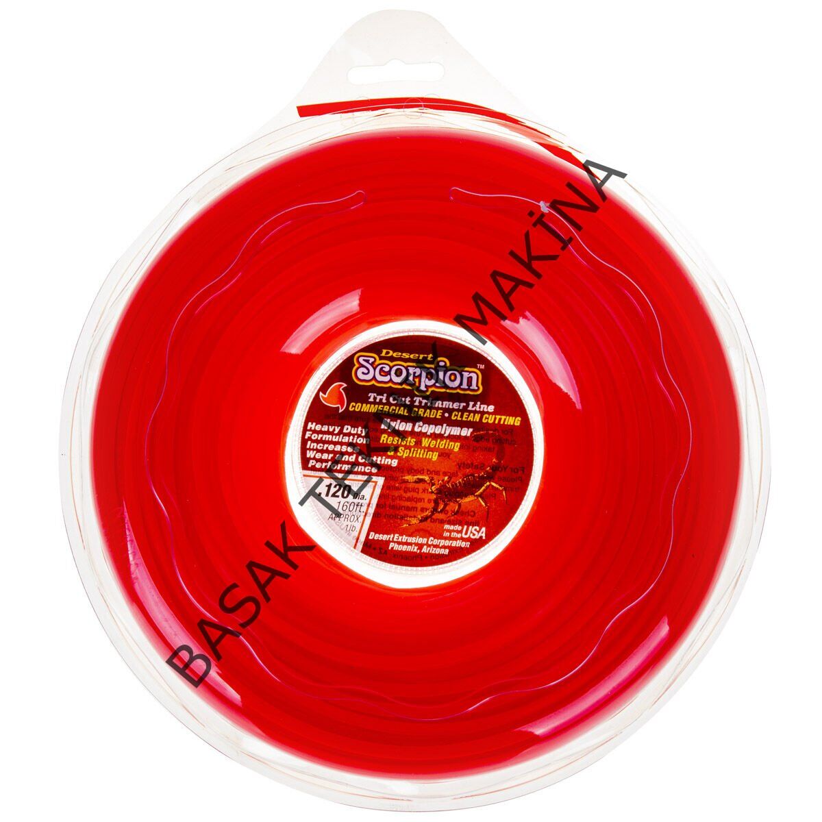 MİSİNA 3.0mm 48m KIRMIZI 3 KÖŞE SCORPION
