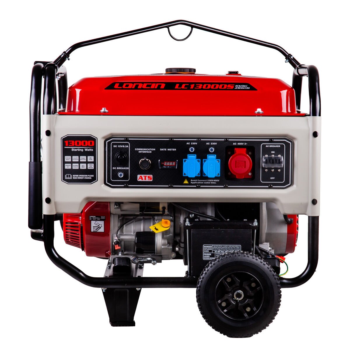 LC13000S EUR5 JENERATÖR 10 kW MARŞLI ATS SOKETLİ TRİFAZE