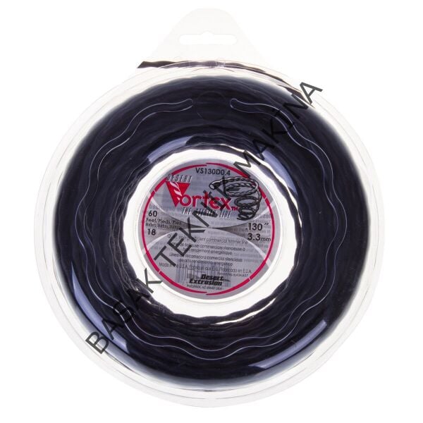 MİSİNA 3.3mm 18m SİYAH BURGULU VORTEX